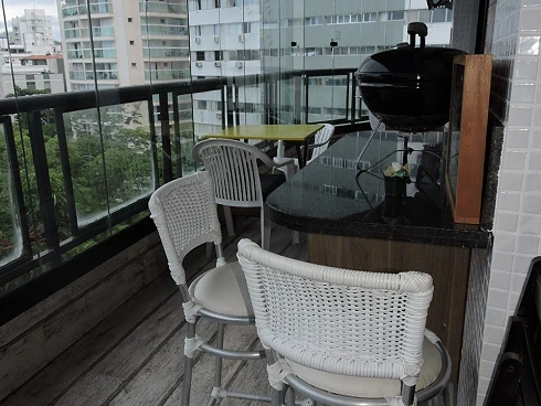 Excelente Apartamento, 214m² com 4 Suítes - Praia do Tombo e Poucos Metros da Praia de Astúrias - Guarujá - Foto 10