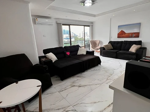 Excelente Apartamento, 214m² com 4 Suítes - Praia do Tombo e Poucos Metros da Praia de Astúrias - Guarujá - Apartamento em Tombo, Guarujá - Foto 4