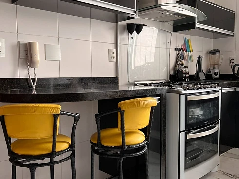Excelente Apartamento, 214m² com 4 Suítes - Praia do Tombo e Poucos Metros da Praia de Astúrias - Guarujá - Foto 7