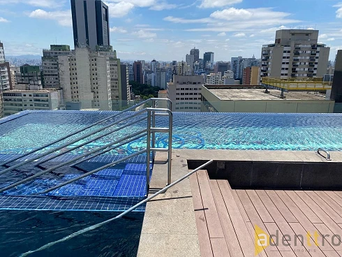 Studio Novo no London SP Residences com 34m² ao Lado da Faculdade Mackenzie e Metrô Higienópolis, 1 Vaga, Ar Condicionado e Lazer - Apartamento em Consolação, São Paulo - Foto 2