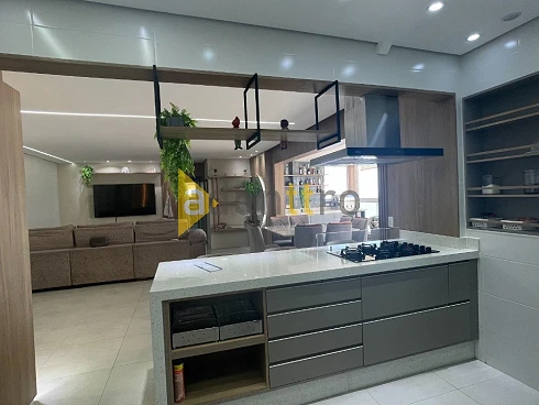 Apartamento no Residencial Acqua Mare, Praia Grande, Aviação, 143m², Vista Espetacular, Totalmente Mobiliado, 3 Suítes, 3 Vagas Demarcadas, - Foto 15