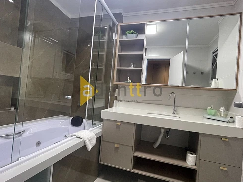 Apartamento no Residencial Acqua Mare, Praia Grande, Aviação, 143m², Vista Espetacular, Totalmente Mobiliado, 3 Suítes, 3 Vagas Demarcadas, - Foto 25