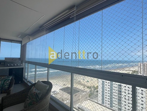 Apartamento no Residencial Acqua Mare, Praia Grande, Aviação, 143m², Vista Espetacular, Totalmente Mobiliado, 3 Suítes, 3 Vagas Demarcadas,  - Apartamento em Aviação, Praia Grande - Foto 5