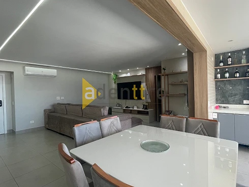 Apartamento no Residencial Acqua Mare, Praia Grande, Aviação, 143m², Vista Espetacular, Totalmente Mobiliado, 3 Suítes, 3 Vagas Demarcadas, - Foto 8