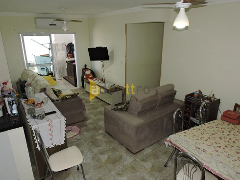 Apartamento Residencial Porto Seguro com 2 Dormitórios/1 Suíte e Varanda com Churrasqueira - Apartamento em Jardim Caiahu, Mongaguá - Foto 3