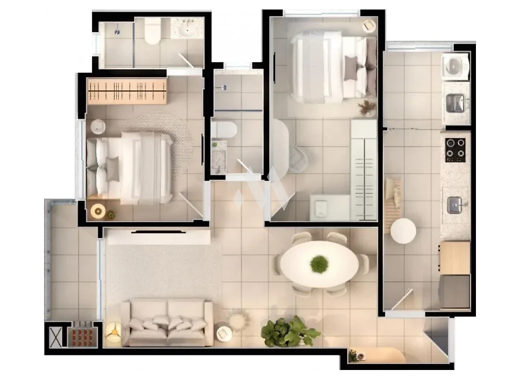 Apartamento em Ipiranga, São José. 2 quartos, 68m². Imagem 24 de 24