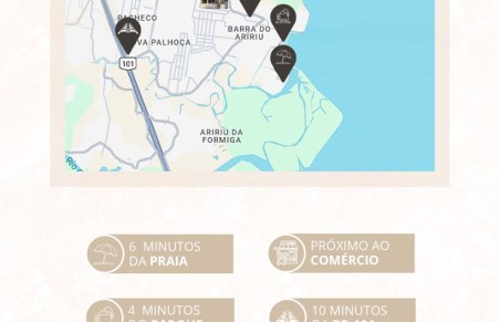 Apartamento em Barra do Aririú, Palhoça