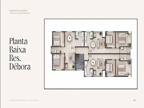 Apartamento 2 Quartos no Residencial Débora - Barra do Aririú - Apartamento em Barra do Aririú, Palhoça - Foto 5