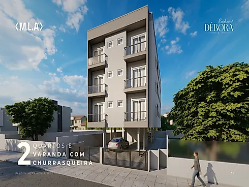 Apartamento 2 Quartos no Residencial Débora - Barra do Aririú - Apartamento em Barra do Aririú, Palhoça - Foto 4