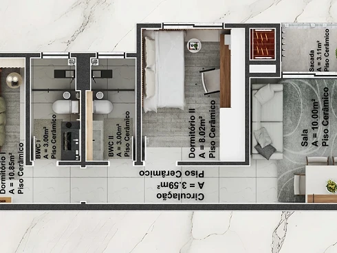 Apartamento em Nova Palhoça, Palhoça