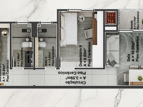 Apartamento em Nova Palhoça, Palhoça