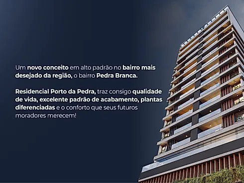Apartamento 3 Quartos 113m² no Porto da Pedra - Pedra Branca - Apartamento em Pedra Branca, Palhoça - Foto 2