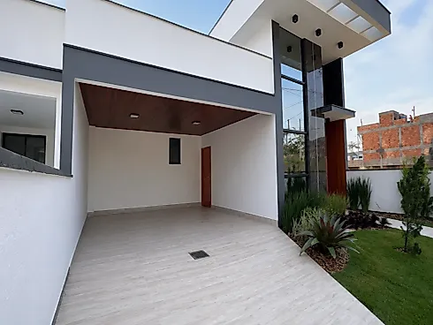 Casa 3 Quartos com 1 Suíte e 135m² - Lot. Novo Horizonte - Casa em Forquilhas Leste, São José - Foto 4