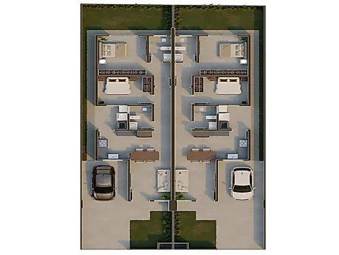 Casa Germinada 2 Quartos sendo 1 Suíte - Lot. Novo Horizonte - Casa geminada em Forquilhas Leste, São José - Foto 5