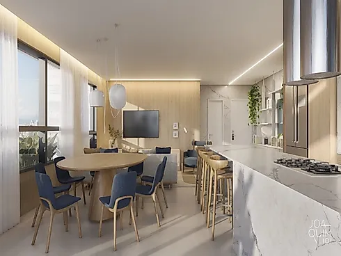 Apartamentos de Alto Padrão no Ahú – Curitiba | 1 a 3 Suítes | 91 a 316m² - Joaquim 101 - Apartamento em Ahú, Curitiba - Foto 3