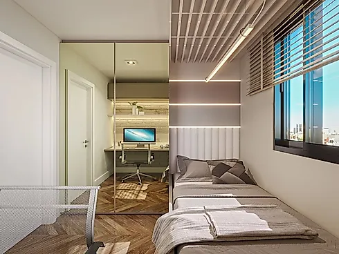 Square House Portão - Apartamento em Portão, Curitiba - Foto 4