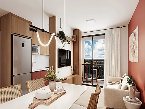Apartamentos de 2 e 3 Quartos no Prado Velho | 45 a 56m² | Suíte | Sacada com Churrasqueira | Novo Prado Residencial Paiol - Apartamento em Prado Velho, Curitiba - Foto 3