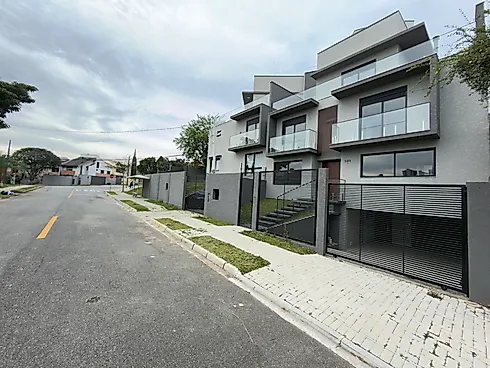 Sobrado Moderno à Venda no Mossunguê | Até 3 Suítes | Terraço Privativo | Churrasqueira | 200m² | Curitiba - Casa em Mossunguê, Curitiba - Foto 2