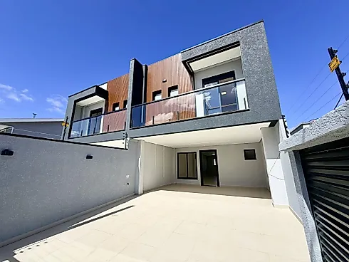 Sobrado à Venda no Aristocrata em São José dos Pinhais | 3 Suítes | 200m² | Espaço Gourmet | 4 Vagas - Casa em Centro, São José dos Pinhais - Foto 1