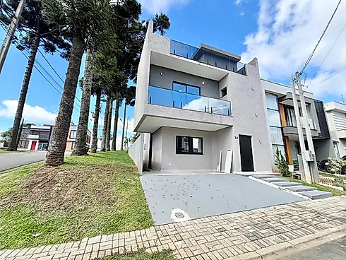 Sobrado 4 Quartos com Suíte à Venda no Umbará – Curitiba | 186 m² | Condomínio Fechado | 2 Vagas - Casa em condomínio em Umbará, Curitiba - Foto 1