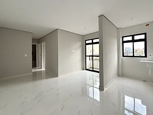 Apartamento Novo com 3 Quartos e Suíte à Venda em São José dos Pinhais | Sacada com Churrasqueira e Localização Privilegiada - Apartamento em São Cristóvão, São José dos Pinhais - Foto 2