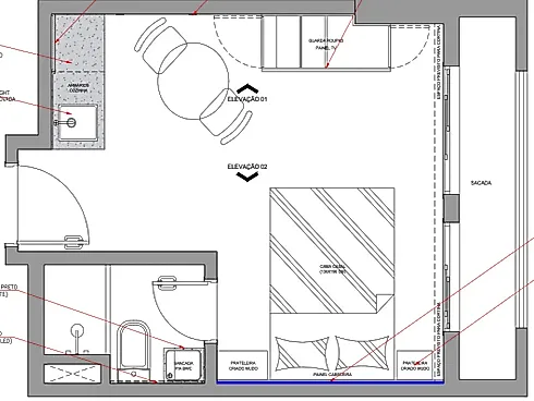 Apartamento 1 Quarto no Iuh - Mobiliado 2402 - Centro - Foto 29