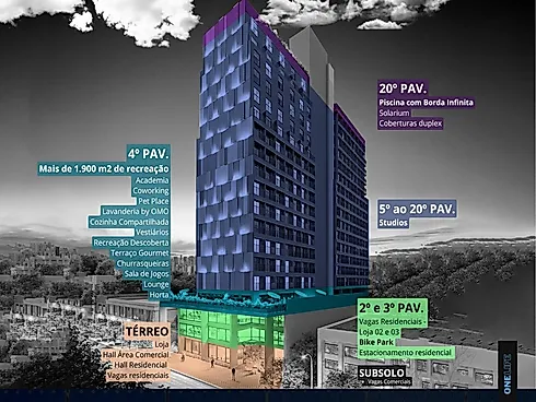 One Life - Apartamento em Água Verde, Curitiba - Foto 4