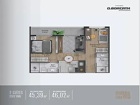 Unikko - Apartamento em Rebouças, Curitiba - Foto 4