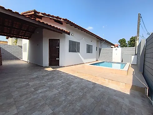 Casa com Piscina Apenas 600 Metros do Mar Bairro Cibratel Ii - Casa em Cibratel II, Itanhaém - Foto 1