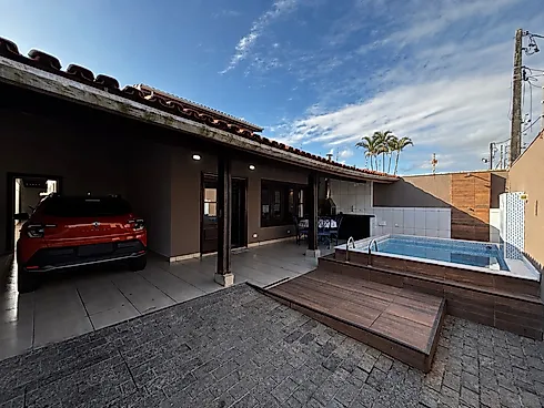 Sobrado com 5 Dormitórios e Piscina Perto da Praia - Casa em Cibratel 2, Itanhaém - Foto 1