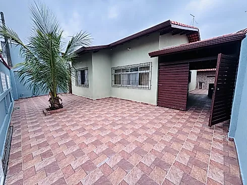 Casa com 03 Dormitórios + Edícula Apenas 50 Metros do Mar - Casa em Cibratel II, Itanhaém - Foto 1