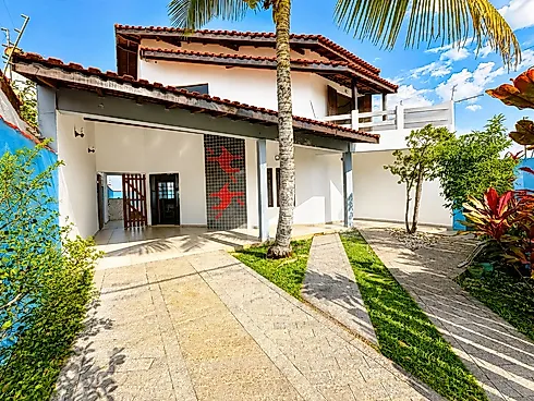 Sobrado com Piscina e Vista para o Mar, em Itanhaém. - Casa em Cibratel II, Itanhaém - Foto 1
