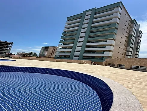 Apartamento Frente Praia, com Vista Frontal para o Mar em Itanhaém. - Foto 1
