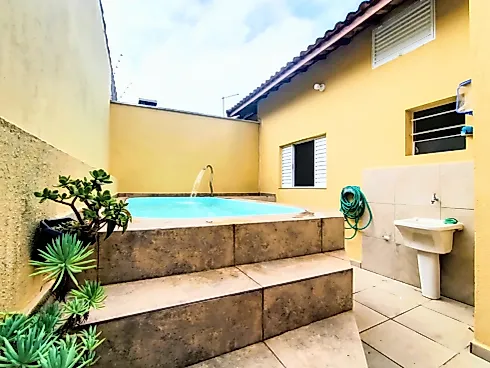 Casa em Condomínio com Piscina Privativa a 350 Metros do Mar - Casa em condomínio em Cibratel II, Itanhaém - Foto 2