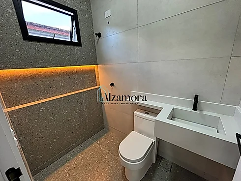 Casa Nova com Piscina para Venda Á Poucos Metros da Praia Jd Jamaica Itanhaém -SP - Foto 16