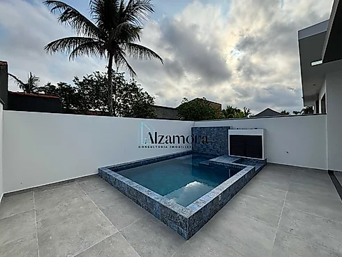 Casa Nova com Piscina para Venda Á Poucos Metros da Praia Jd Jamaica Itanhaém -SP - Foto 22