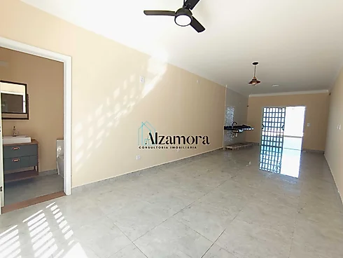 Casa Nova com Piscina Grande  e 03 Suítes Próxima ao Mar Jd Jamaica Itanhaém -SP - Foto 33