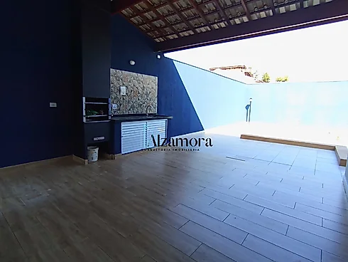 Casa Nova com Piscina Grande  e 03 Suítes Próxima ao Mar Jd Jamaica Itanhaém -SP - Foto 37
