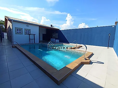 Casa Nova com Piscina Grande  e 03 Suítes Próxima ao Mar Jd Jamaica Itanhaém -SP - Foto 41