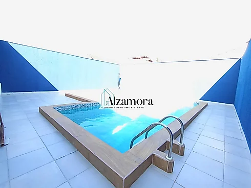 Casa Nova com Piscina Grande  e 03 Suítes Próxima ao Mar Jd Jamaica Itanhaém -SP - Foto 44
