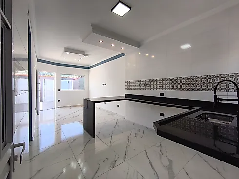 Casa Nova com Piscina Bairro Campos Eliseos Itanhaém -SP - Casa em Cibratel II, Itanhaém - Foto 5