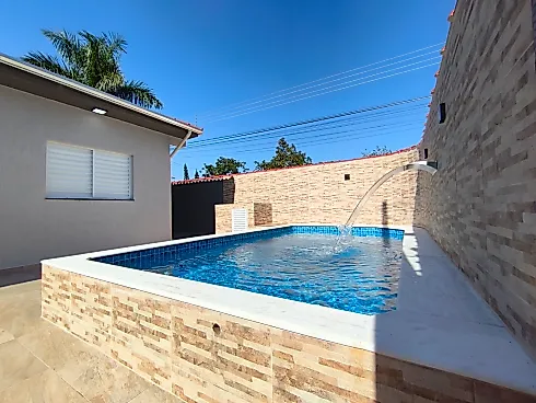 Casa Nova com Piscina Bairro Campos Eliseos Itanhaém -SP - Casa em Cibratel II, Itanhaém - Foto 2