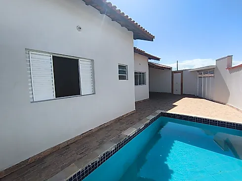 Casa com 03 Dormitórios e Piscina Lado Praia Bairro Tupi Itanhaém -SP - Casa em Cibratel II, Itanhaém - Foto 4