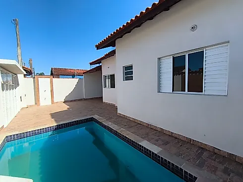 Casa Nova com Piscina Lado Praia Bairro Tupi Itanhaém -SP - Cópia #985 - Casa em Cibratel II, Itanhaém - Foto 3