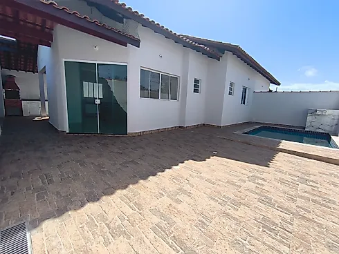 Casa Nova com Piscina Lado Praia Bairro Tupi Itanhaém -SP - Cópia #985 - Casa em Cibratel II, Itanhaém - Foto 1