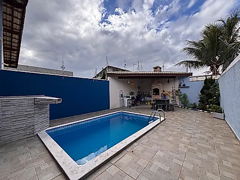 Casa com Piscina a Venda, Lado Praia em Itanhaém. - Casa em Jardim Grandesp, Itanhaém - Foto 2