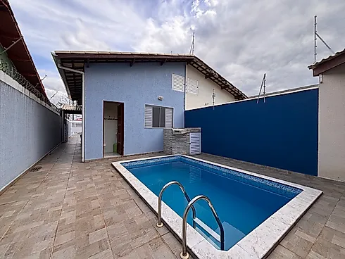 Casa com Piscina a Venda, Lado Praia em Itanhaém. - Casa em Jardim Grandesp, Itanhaém - Foto 1