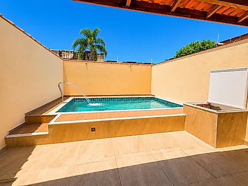 Casa com Piscina e 3 Dormitórios em Itanhaém SP - Casa em Cibratel, Itanhaém - Foto 4