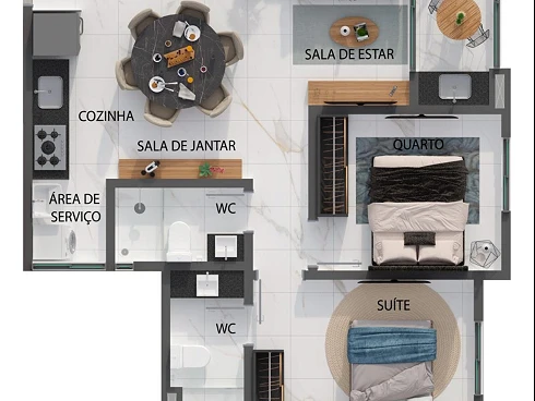 Apartamento 2 Quartos no Res. Bancarios - Jardim São Paulo - Foto 12