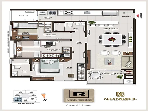 3 Dorms com Suite - Pedra Branca - ao Lado do Passeio - Foto 13
